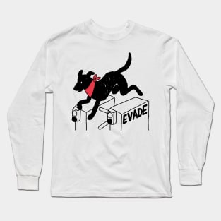 Negro Matapacos Riot Dog - Protest, Fare Evasion, Street Art Long Sleeve T-Shirt